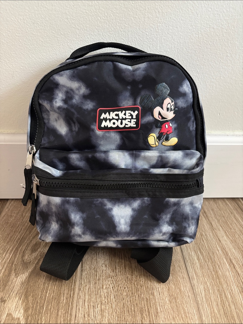 Mickey Mouse Black Tie-Dye Mini Backpack